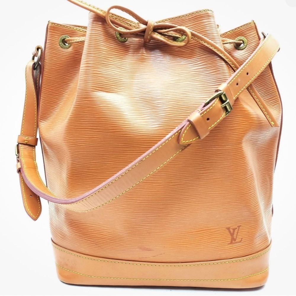 Louis Vuitton Tan Leather Bucket Shoulder Bag